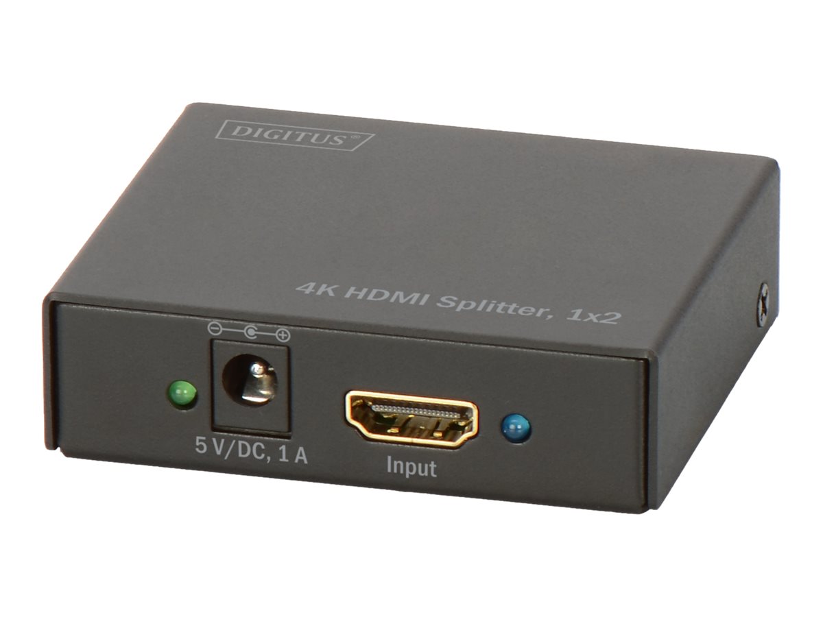 DIGITUS Splitter HDMI 1x2 4K bis zu 2Monitore    schwarz