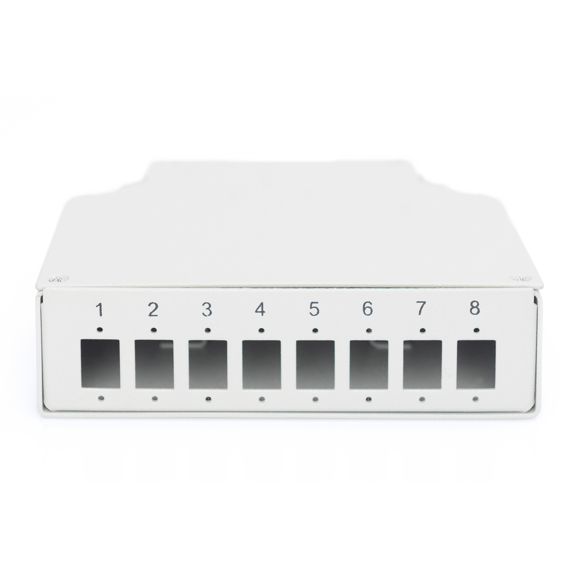 DIGITUS Hutschienen Spleißbox für 8 LC/DX Kupplungen