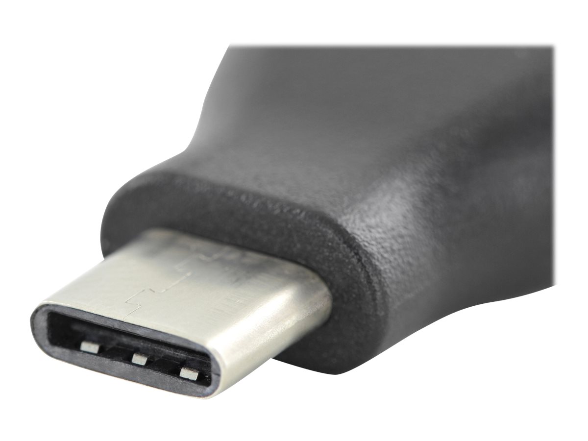 DIGITUS USB Type-C Adapter, Type-C - A-Buchse, schwarz