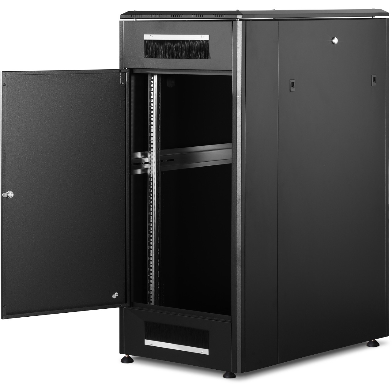 DIGITUS Netzwerkschrank Unique 26HE 1342x600x1000mm schwarz (Speditionsversand)
