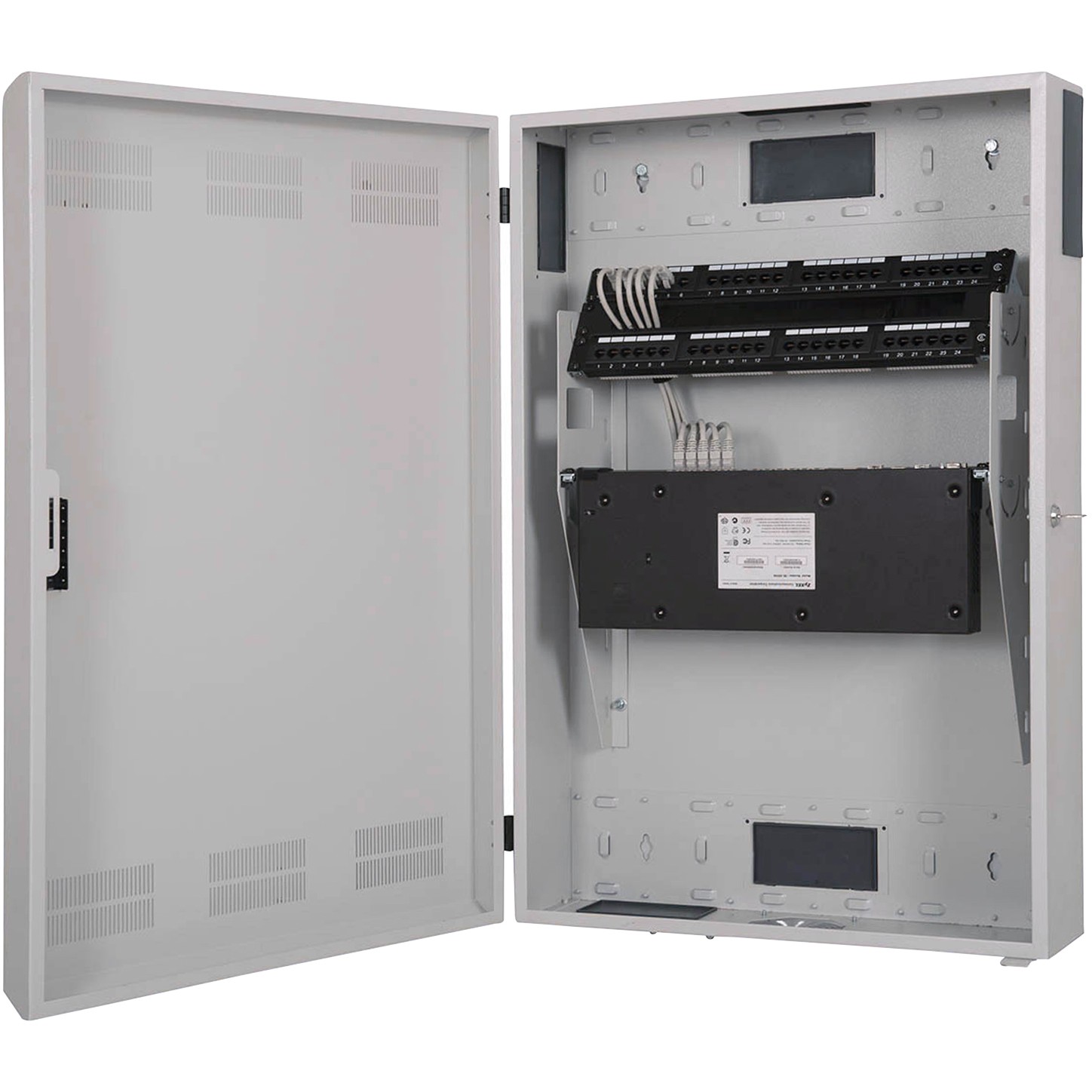 DIGITUS Wandgehäuse - Slim, 3HE, 900x600x200mm, grau