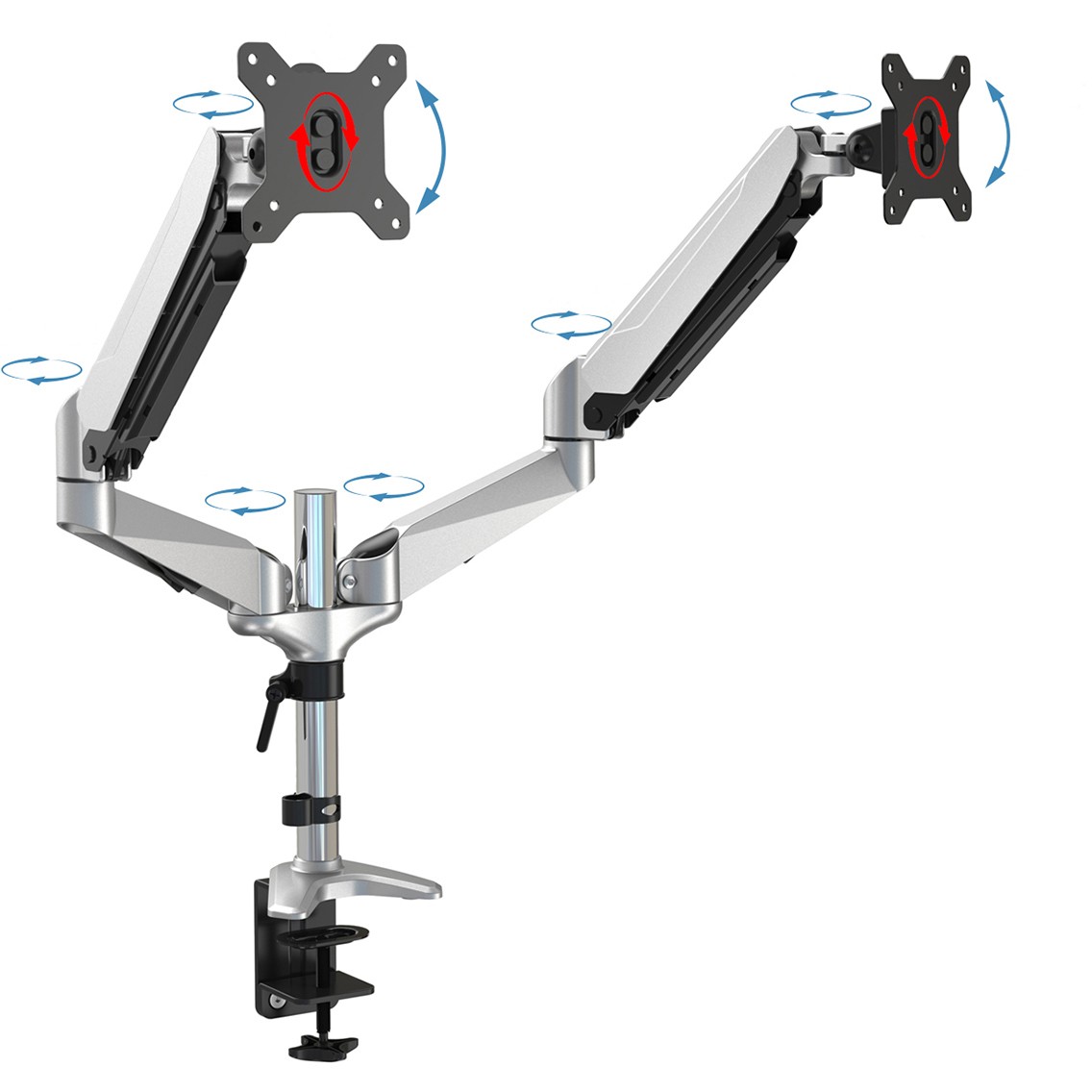 DIGITUS TIS 15-32 2TFT 2Gelenke silber  Max.8KG Gasfeder