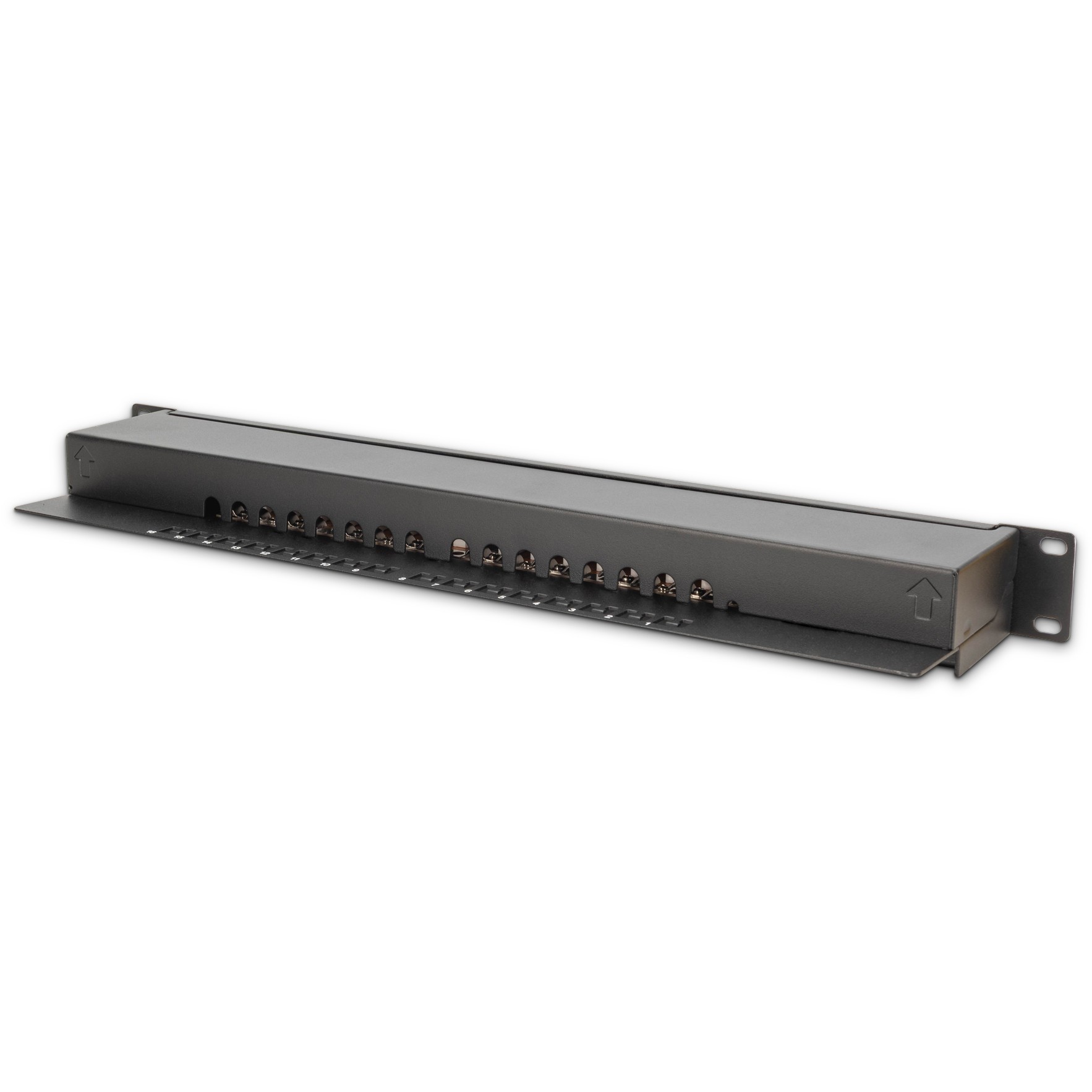 DIGITUS Patchpanel 1HE 16-Port Cat6  geschirmt schwarz