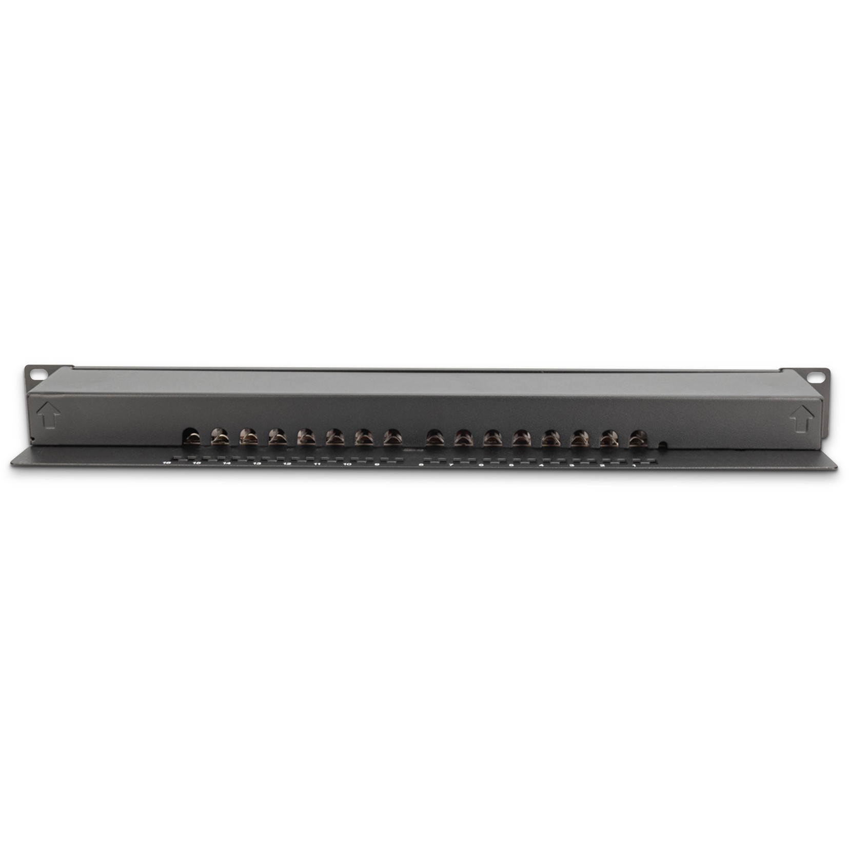 DIGITUS Patchpanel 1HE 16-Port Cat6  geschirmt schwarz