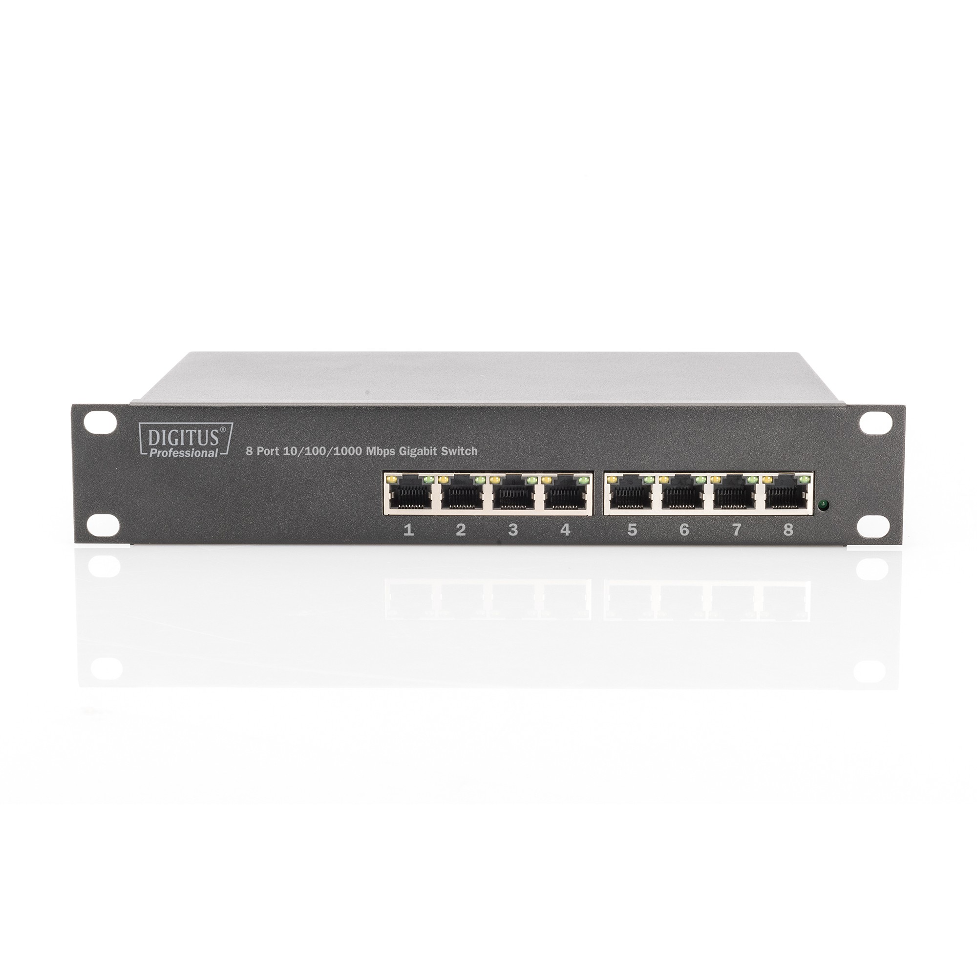 DIGITUS Switch 8-Port  Gigabit          Unmanaged schwarz