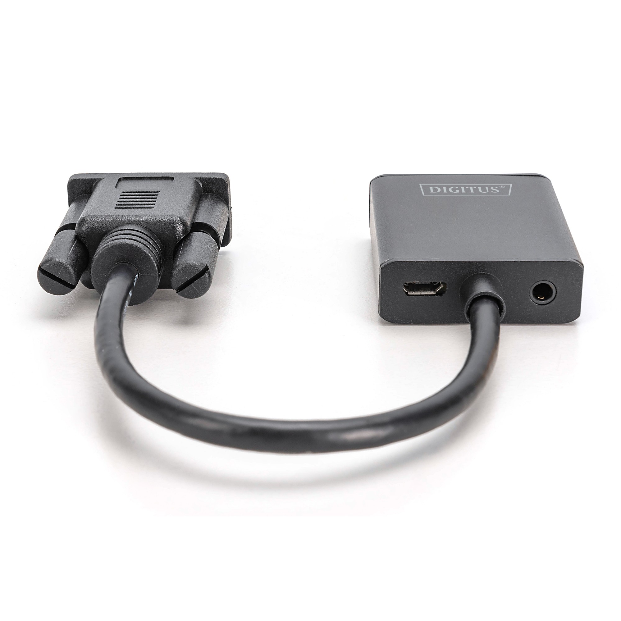 DIGITUS Konverter VGA > HDMI + Audio Full HD 1080p schwarz