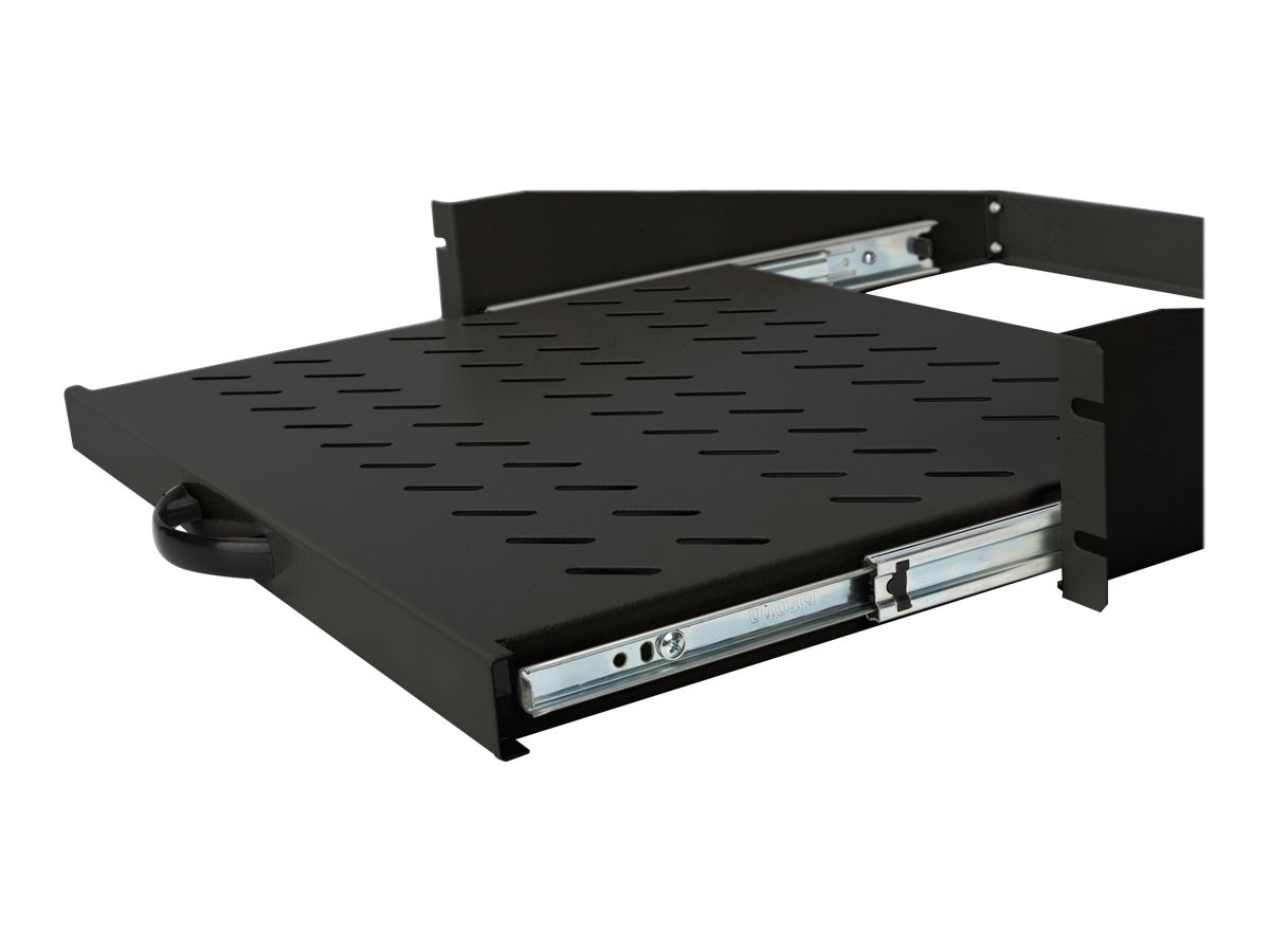 DIGITUS Ausziehb. Fachboden zum Festeinbau 483mm Profilsch.