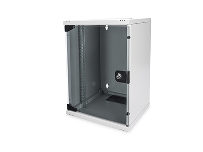 DIGITUS Wandschrank     Compact  9HE 254mm 10 Glastür grau