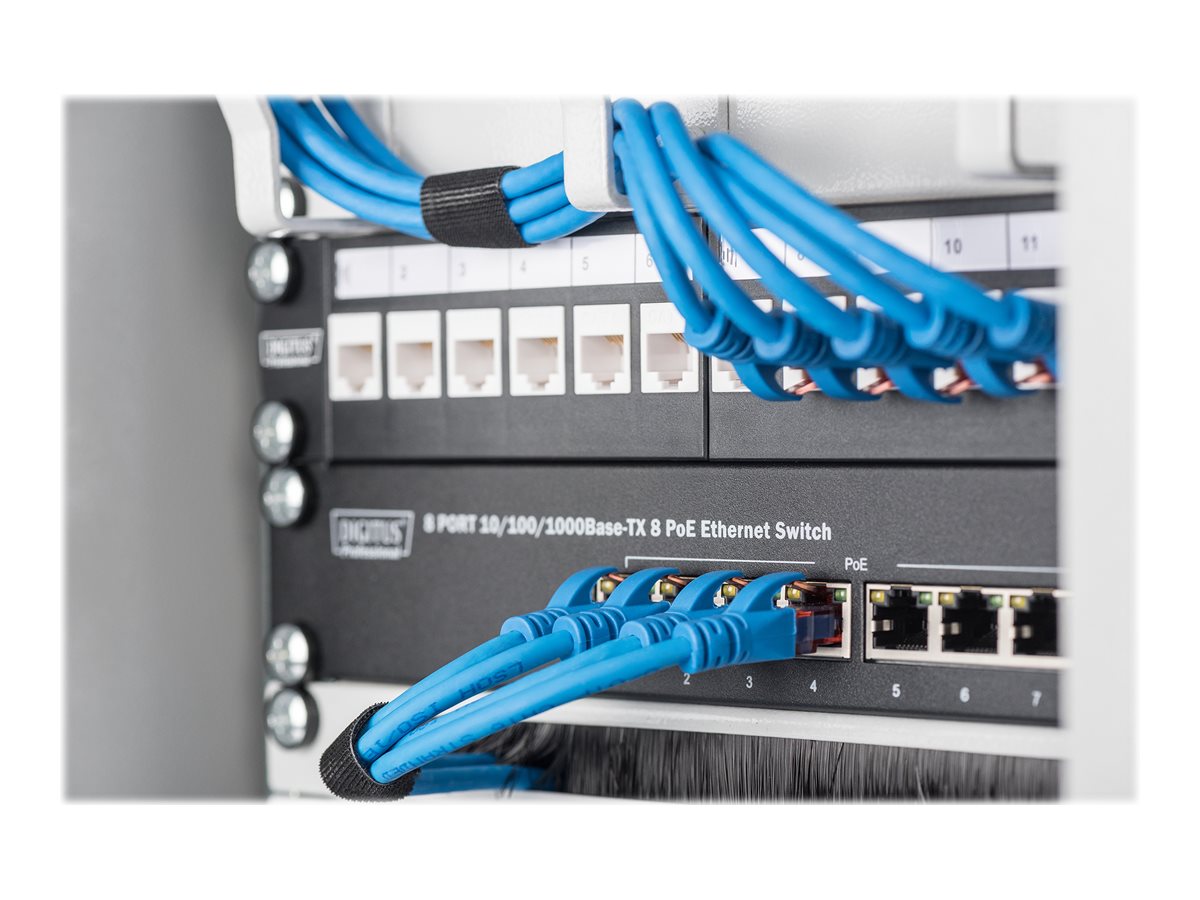 DIGITUS Wandschrank     Compact  9HE 254mm 10 Glastür grau