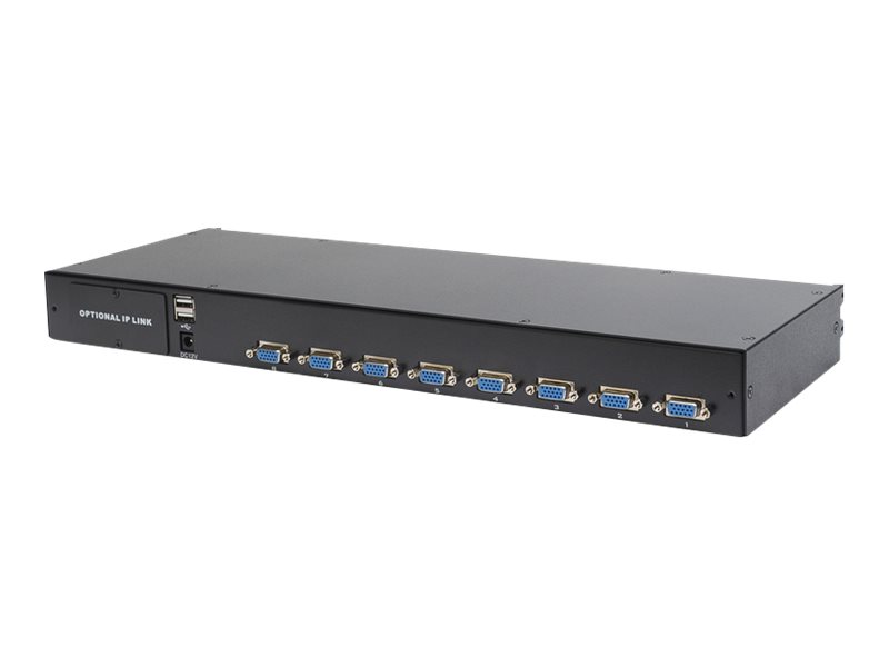 DIGITUS Modulare Konsole 17TFT,8-Port KVM&Touchpad,Deutschl