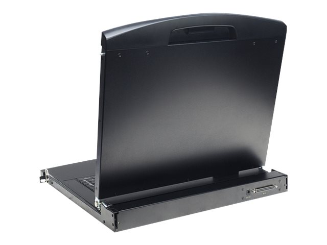 DIGITUS Konsole 19 1HE TFT dt.Layout  8Port Touchpad schwar