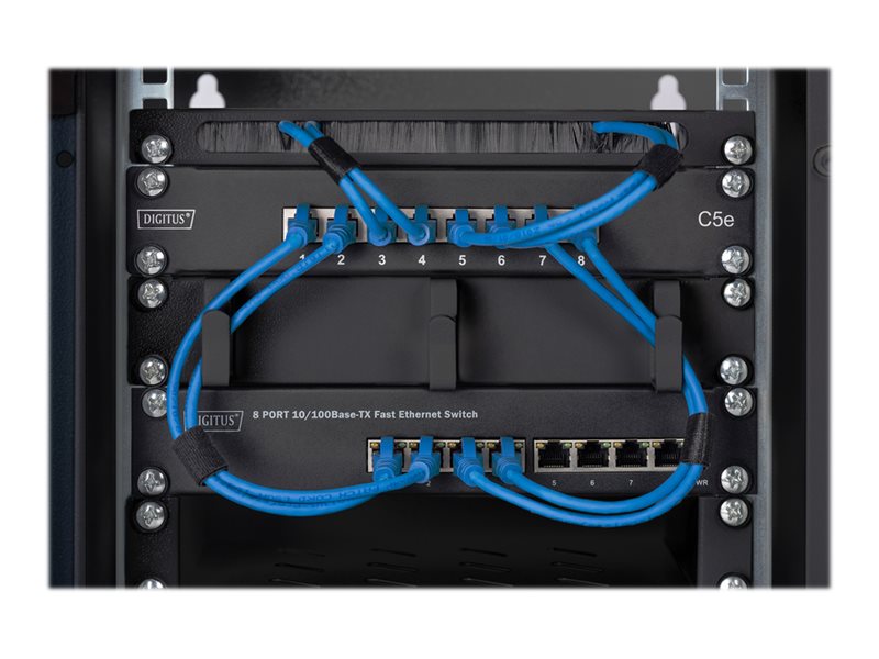 DIGITUS Fachboden 1HE 254mm (10), schwarz