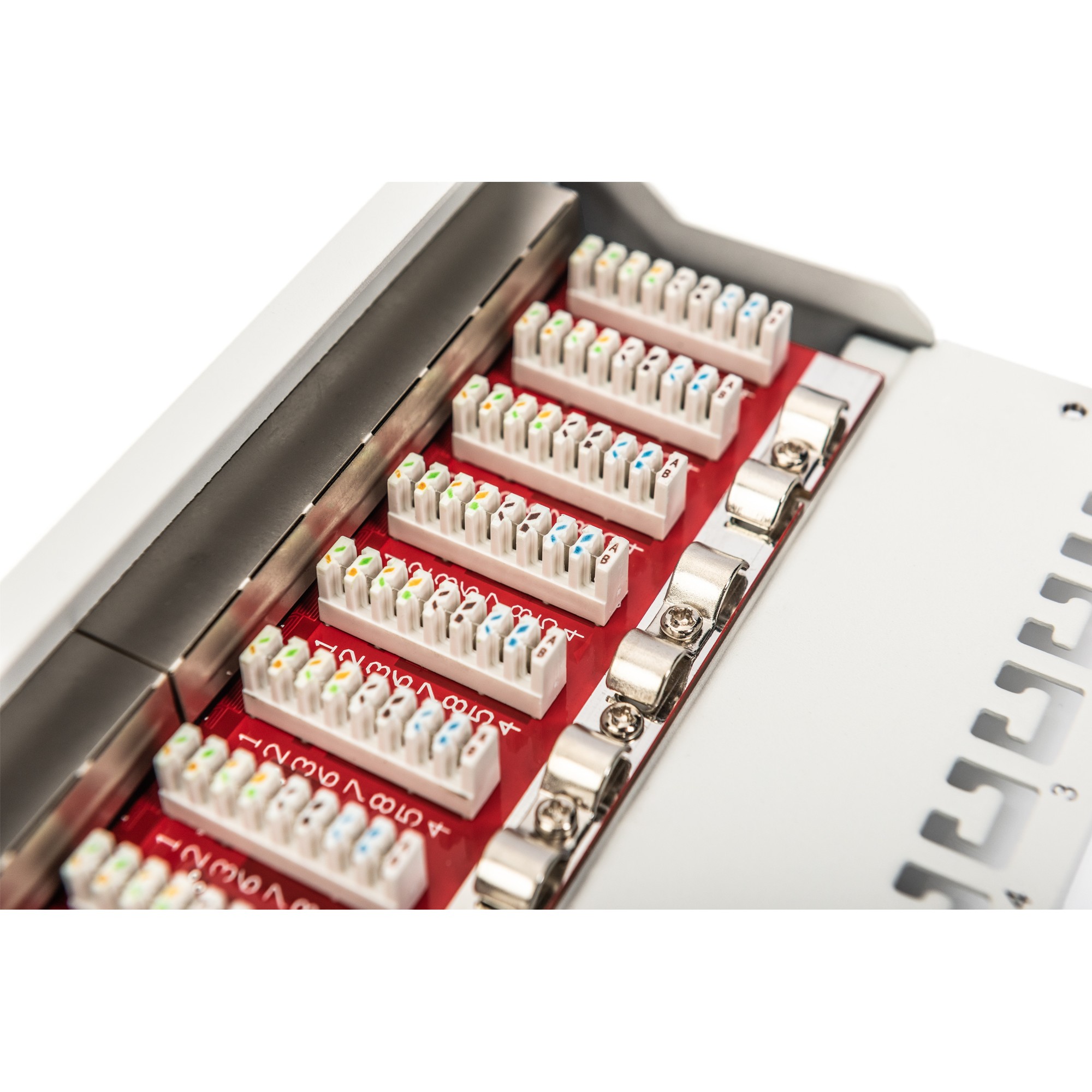 DIGITUS Cat.6A Patch Panel, geschirmt, 12-Port, 10, grau