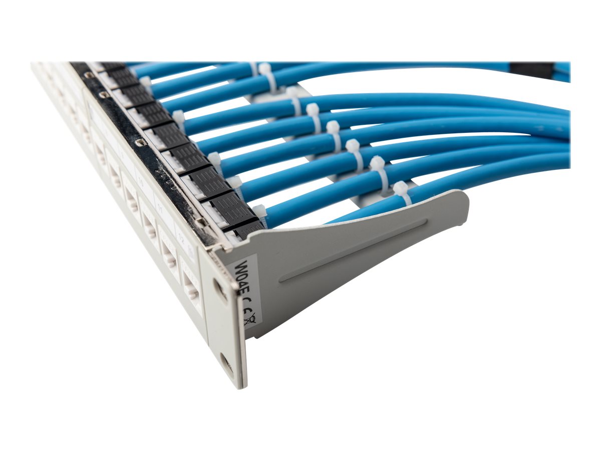 DIGITUS Patchpanel 1HE 10 12-Port Modular grau
