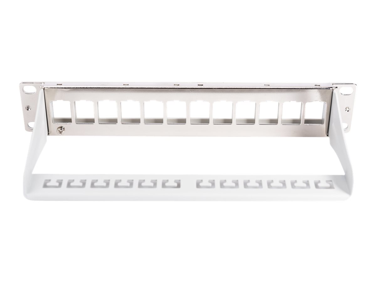DIGITUS Patchpanel 1HE 10 12-Port Modular grau
