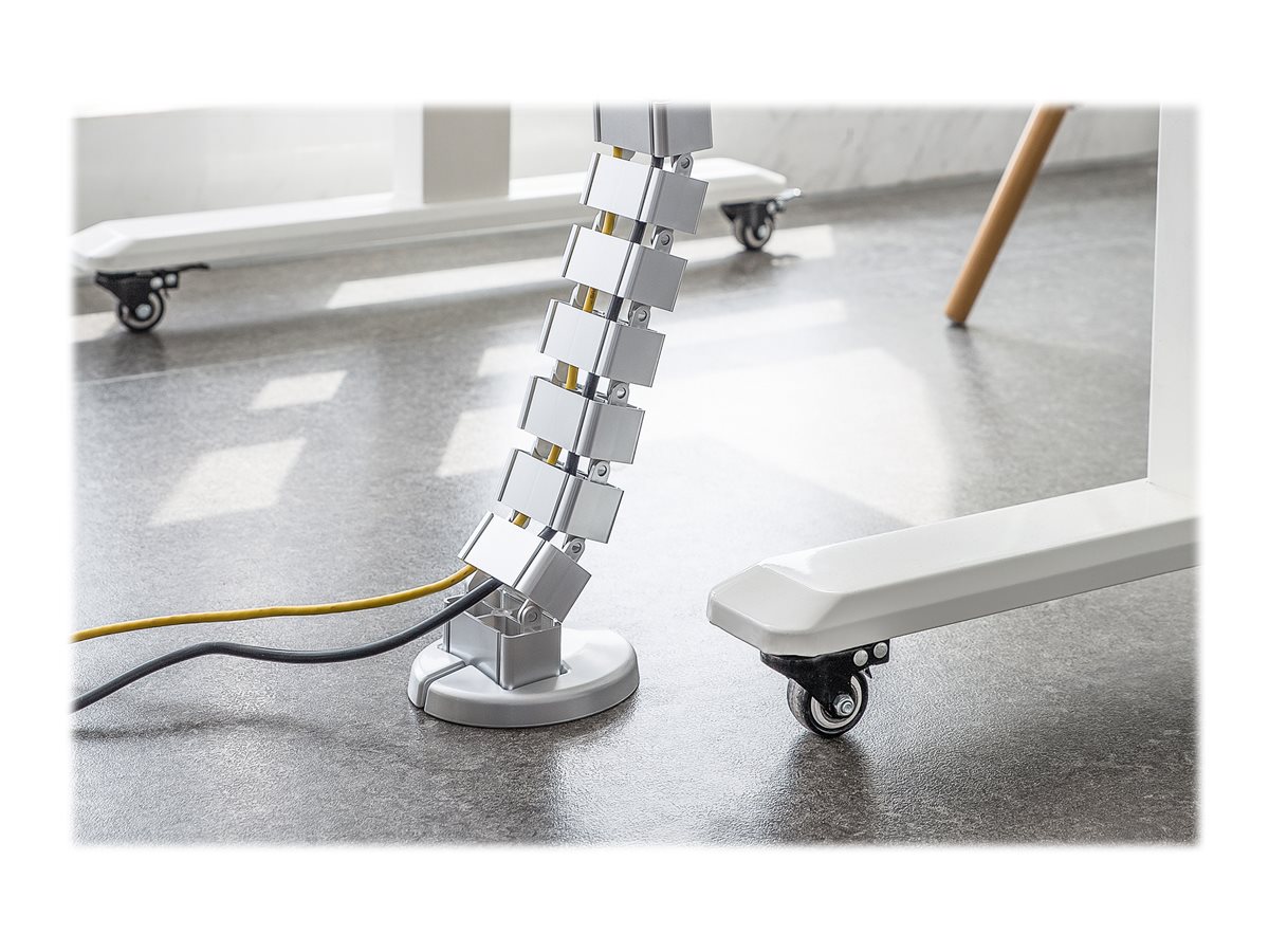 DIGITUS Kabelkanal flexibel anpassbare Länge 1,3m silber