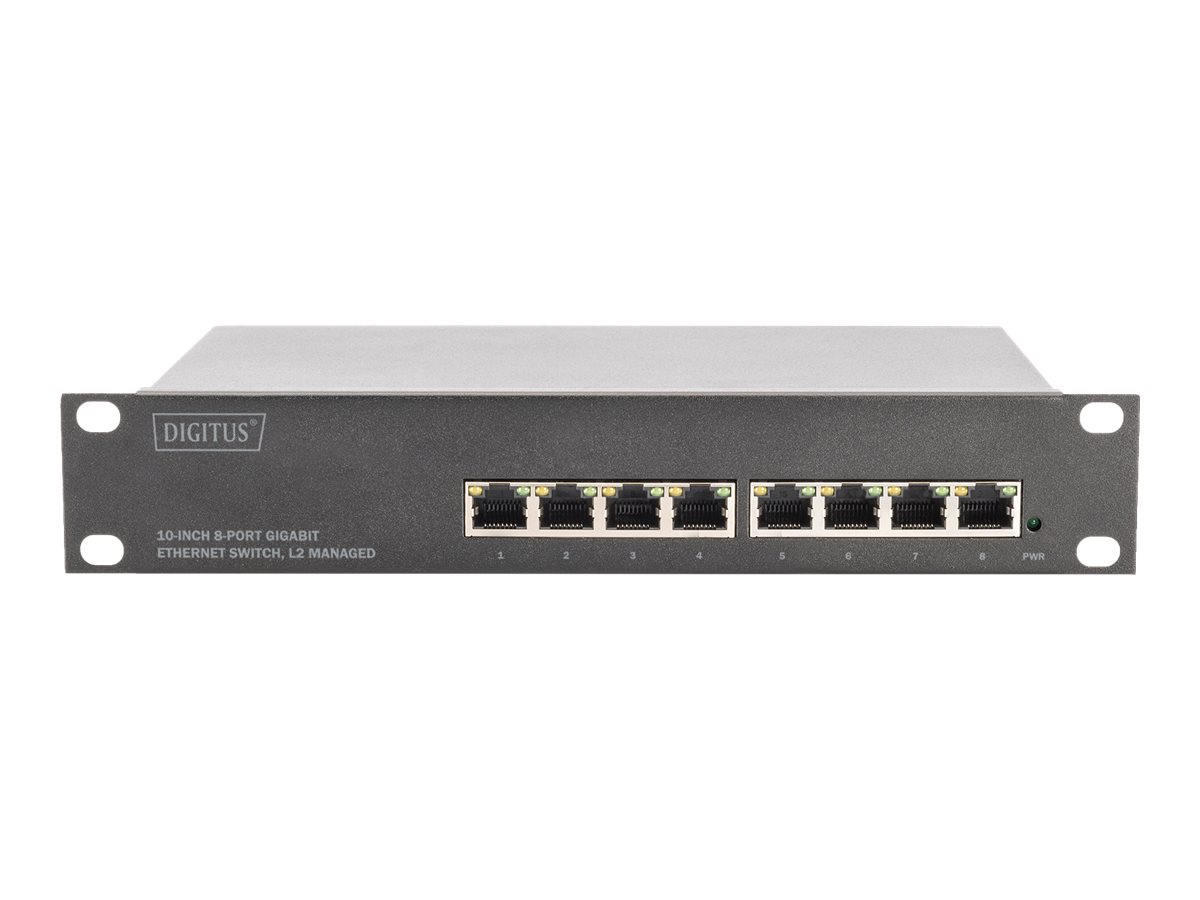 DIGITUS Switch 8-Port  Gigabit          Managed   schwarz