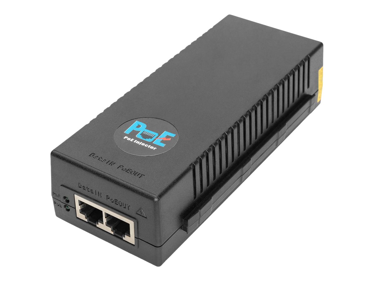 DIGITUS 10 Gigabit Ethernet PoE+ Injektor, 802.3at, 30 W