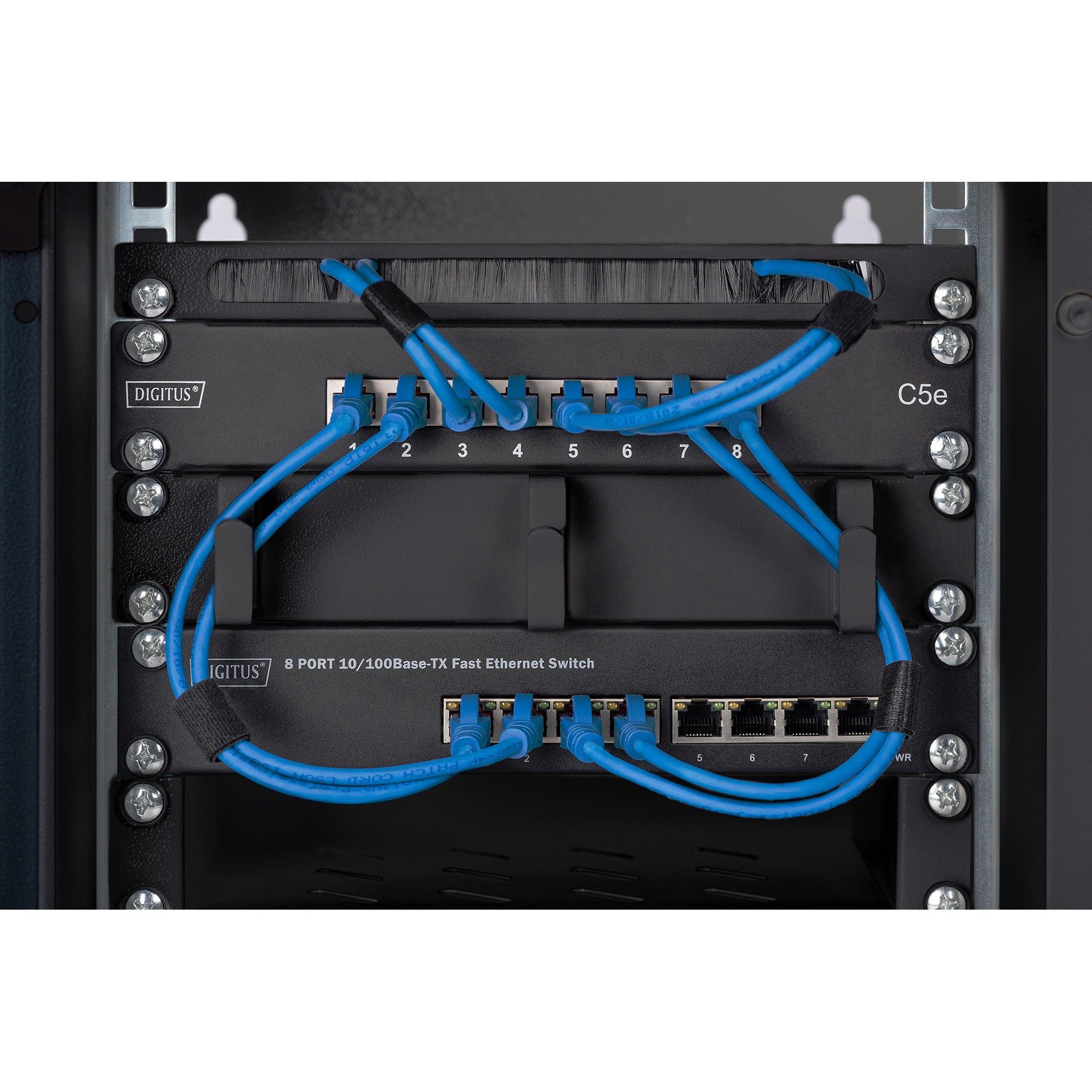 DIGITUS Wandgehäuse 254 mm (10) - 312x300 mm (BxT),schwarz