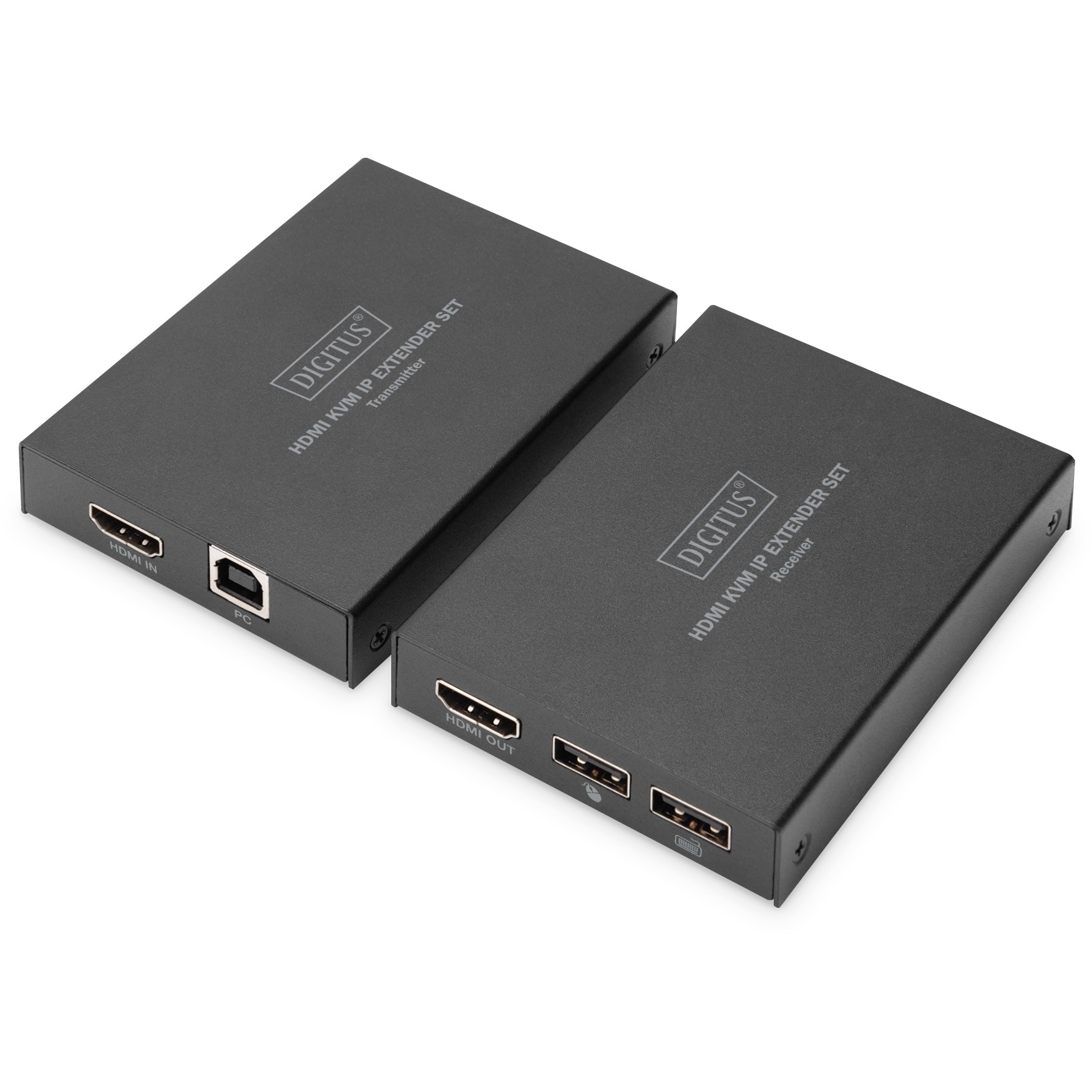 DIGITUS HDMI KVM IP Extender Set Cat5e/6/6A/7/8 bis 150m FHD