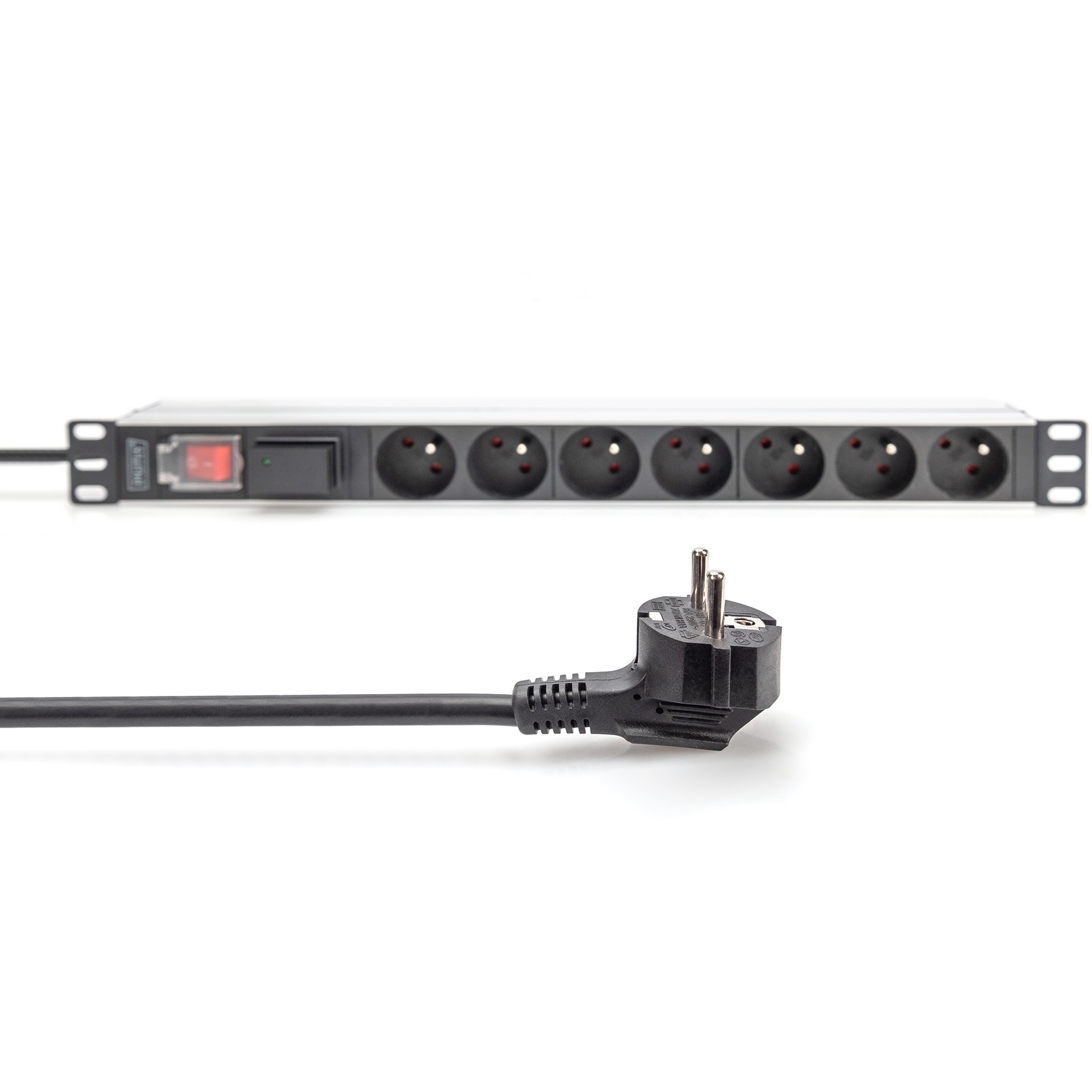 DIGITUS PDU 1U    7xCEE7/5   FR-Ausgänge 230V/16A schwarz
