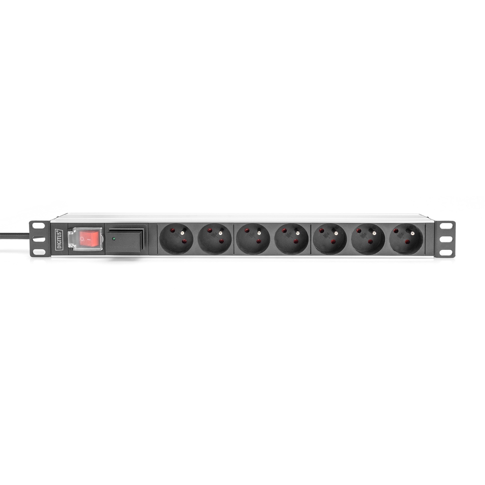 DIGITUS PDU 1U    7xCEE7/5   FR-Ausgänge 230V/16A schwarz
