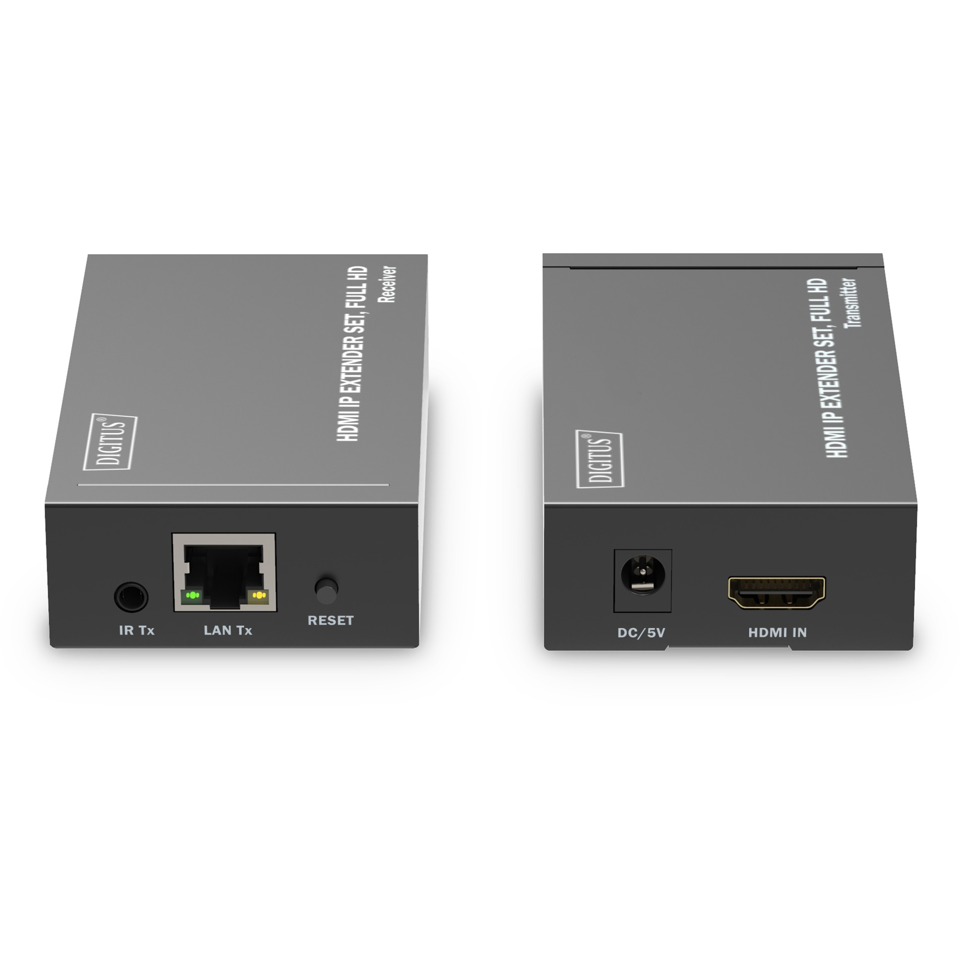 DIGITUS HDMI IP Extender Set HDMI 120m Full HD     schwarz