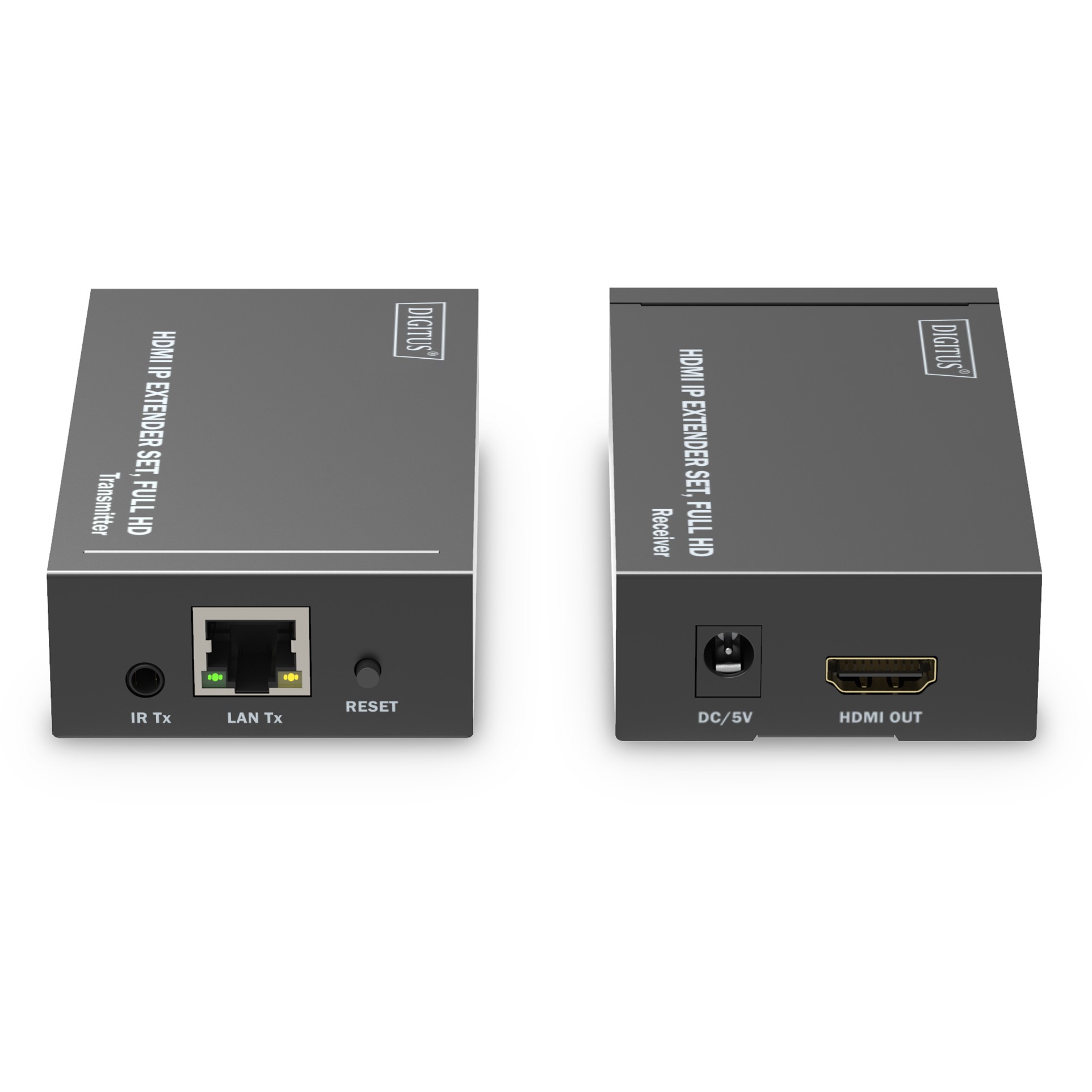 DIGITUS HDMI IP Extender Set HDMI 120m Full HD     schwarz
