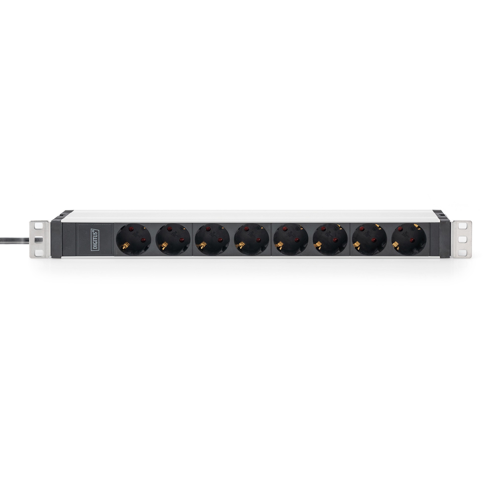 DIGITUS PDU 1HE   8x Schuko 16A Ausgänge 230V/16A schwarz