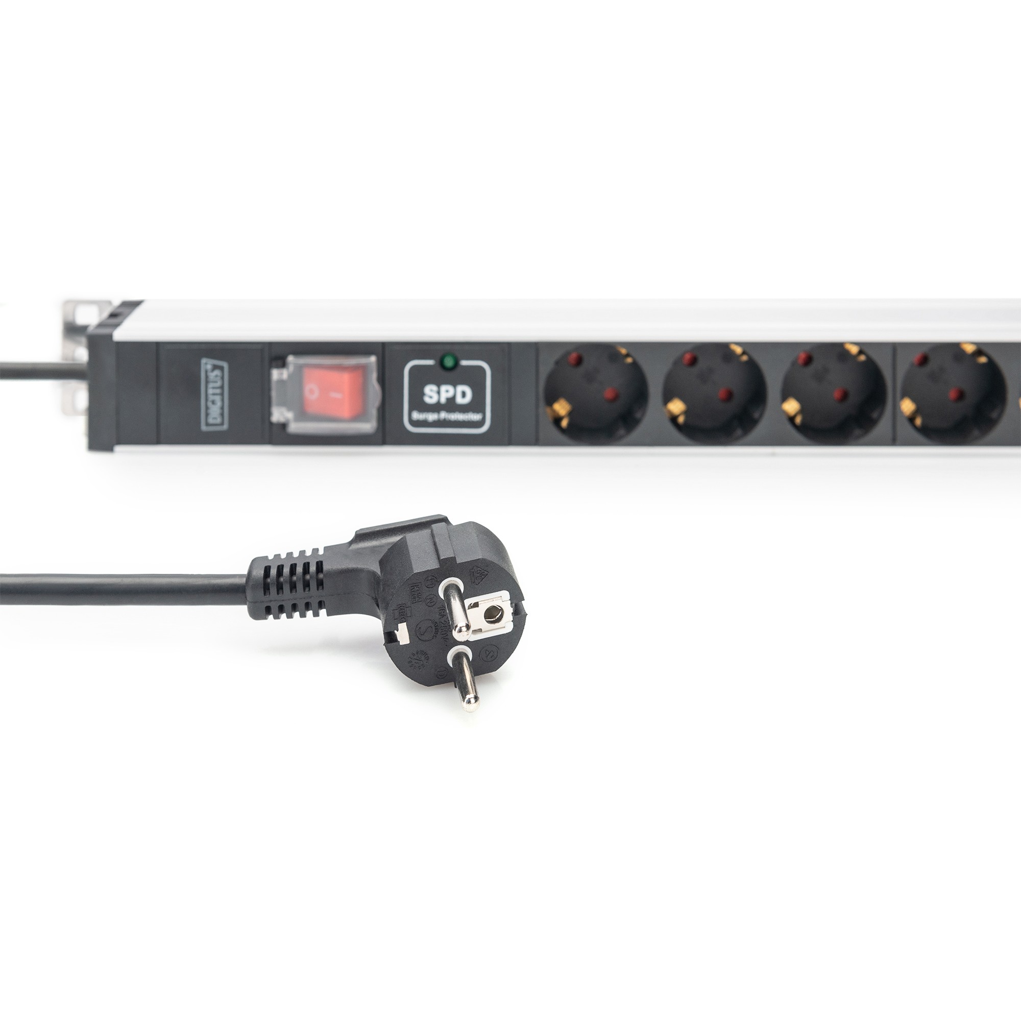 DIGITUS PDU 1HE   12xSchuko 16A Ausgänge 230V/16A schwarz