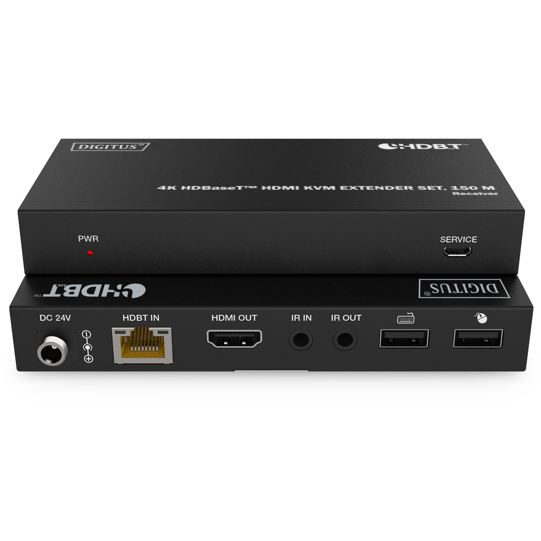 DIGITUS 4K HDBaseT HDMI KVM Extender Set USB 1.1 150m