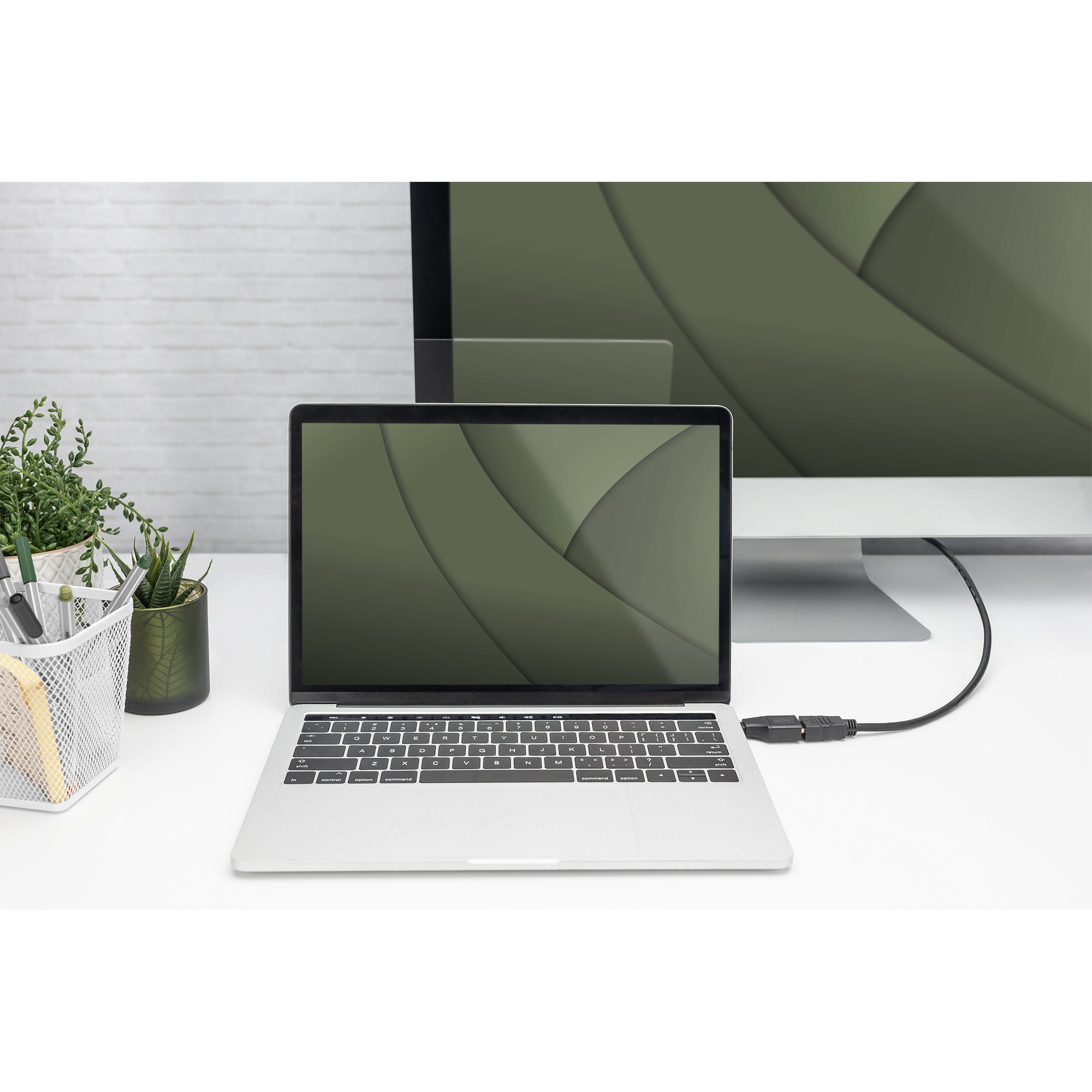 DIGITUS Adapter USB-C St.-> HDMI Bu./  4K/30HZ           5cm