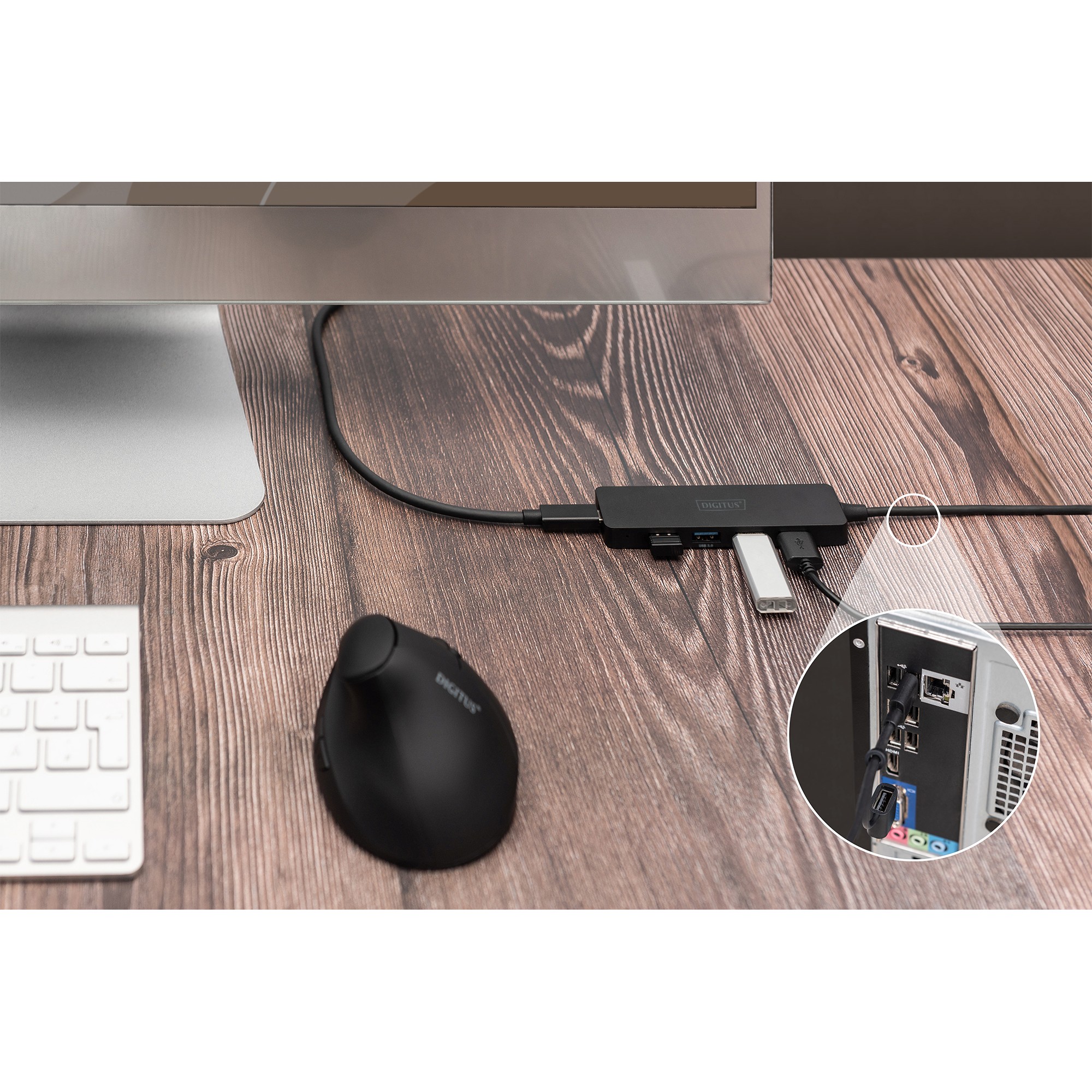 DIGITUS USB 3.0 Hub 4-Port Slimline