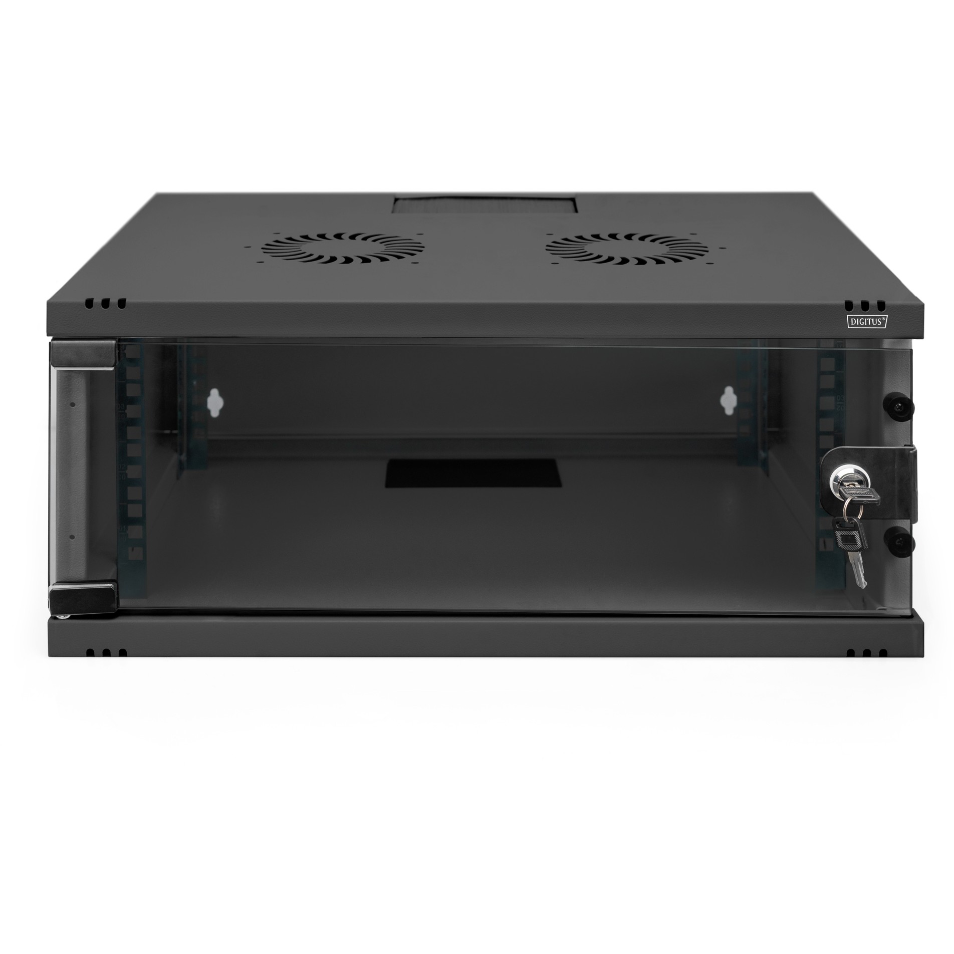 DIGITUS Wandgehäuse SOHO      4HE 241x540x400mm schwarz unm.