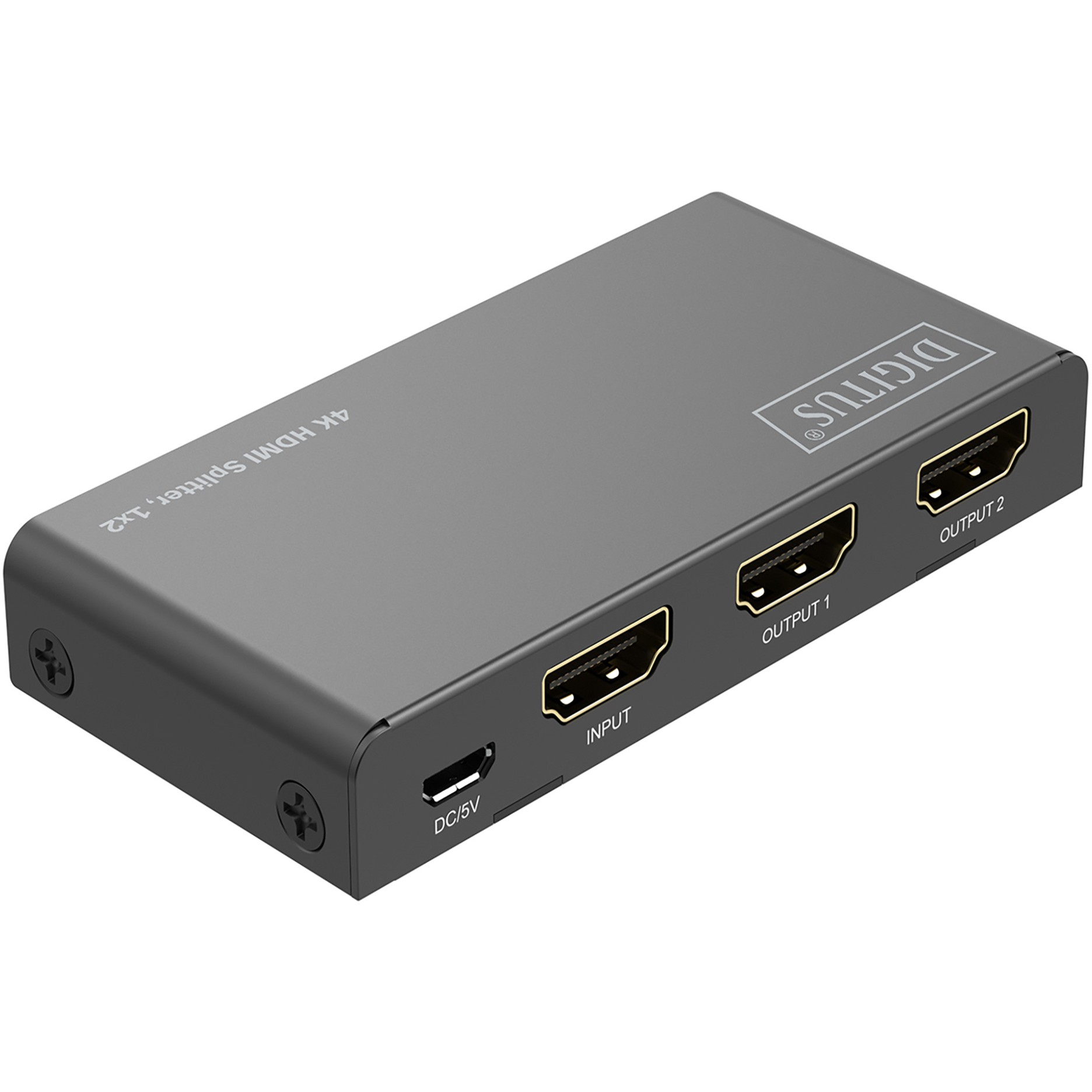 DIGITUS HDMI Splitter 1x2 4K/60Hz HDCP 2.3 EDID Control