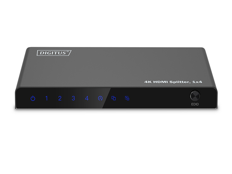 DIGITUS HDMI Splitter 1x4 4K/60Hz HDCP 2.3 EDID Control