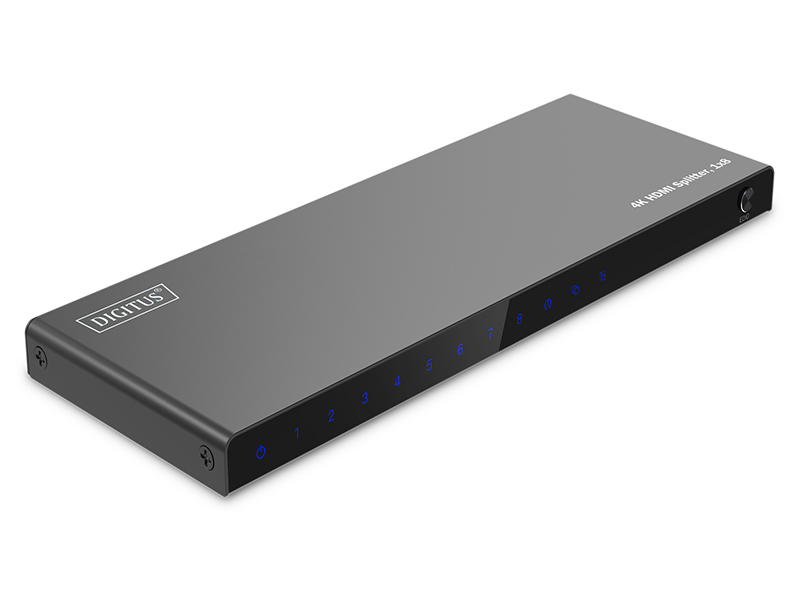 DIGITUS HDMI Splitter 1x8 4K/60Hz HDCP 2.3 EDID Control