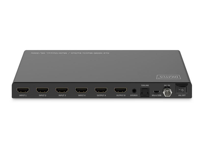 DIGITUS 4x2 HDMI Matrix / Multi-Viewer