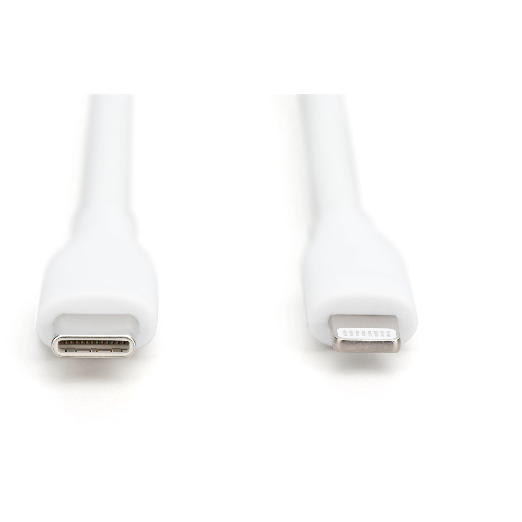DIGITUS USB 2.0 Kabel Typ C-Lightning Silikon 2m        weiß