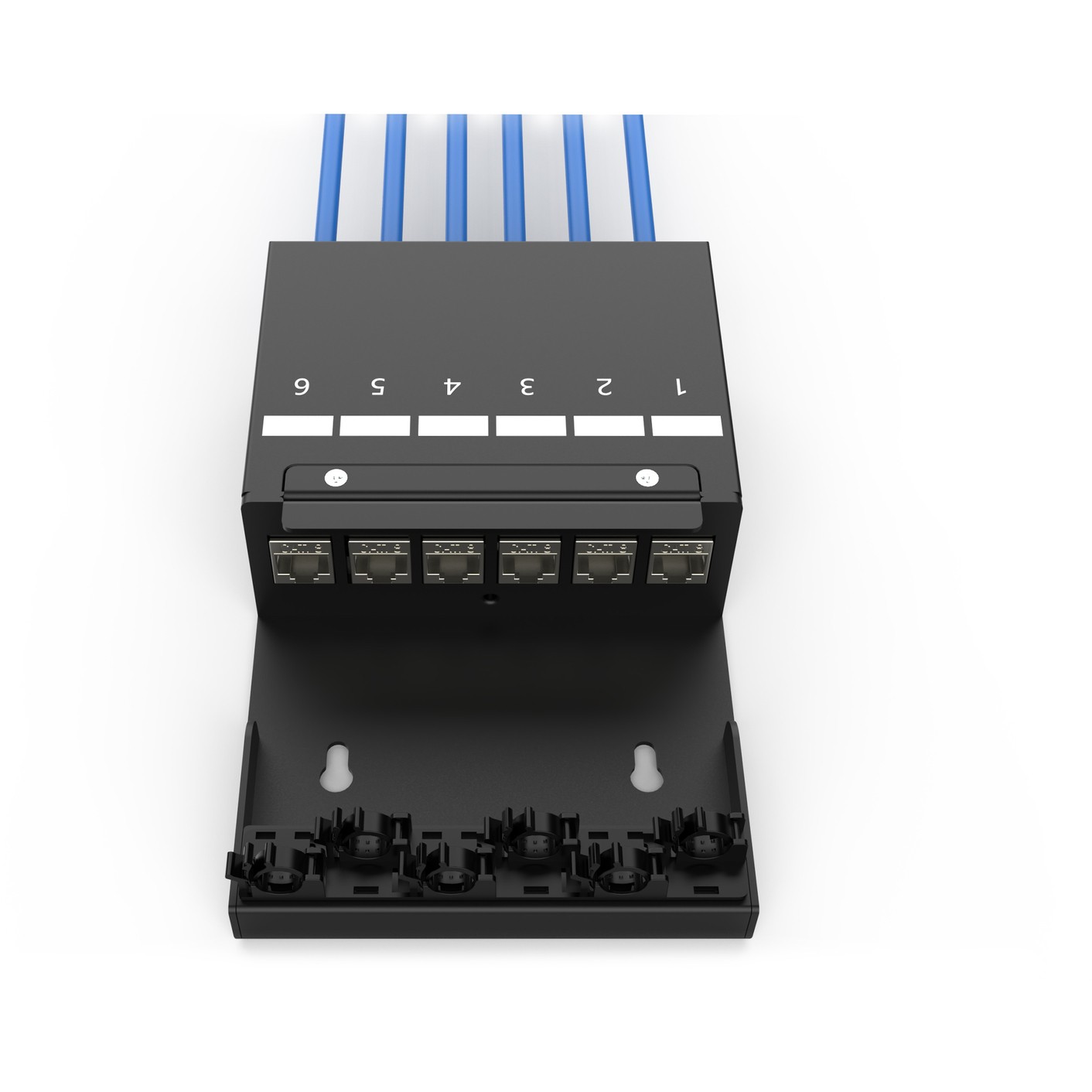 DIGITUS Konsolidierungspunkt-Box 6Ports Keystone Module