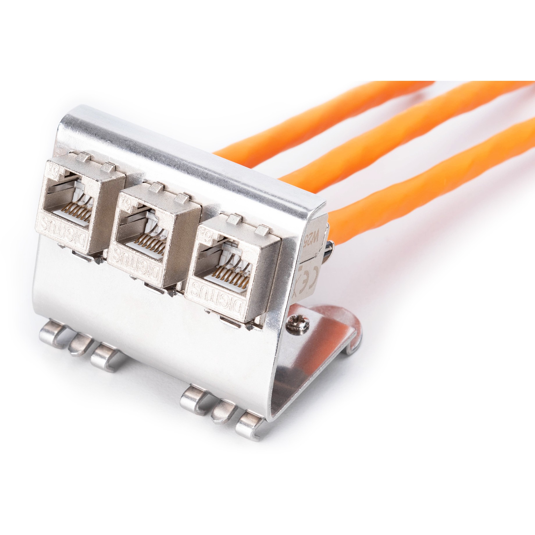 DIGITUS Hutschienenadapter für 3x Keystone Module