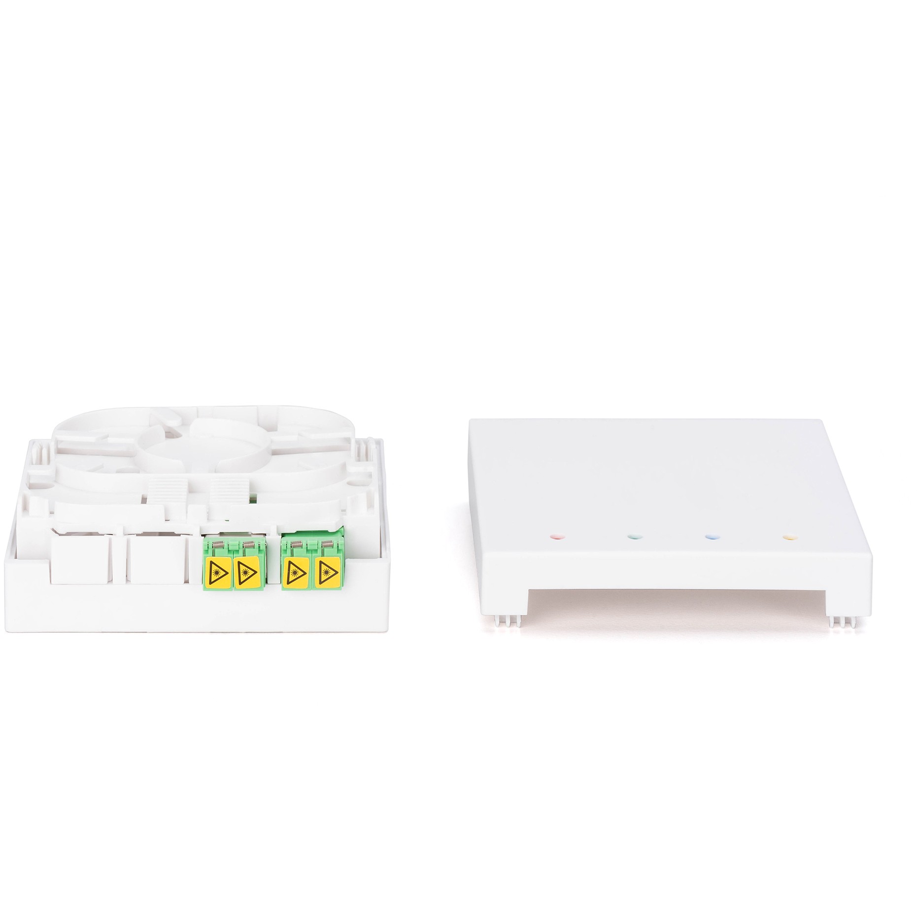 DIGITUS FTTH Gehäuse mit 2 x LC/APC DX Kupplung mit Shutter