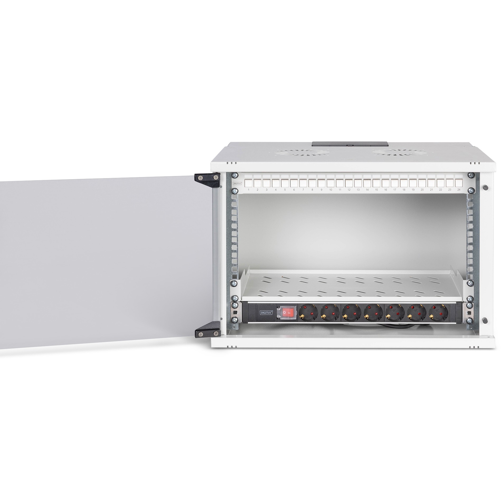 DIGITUS 48,26cm Netzwerk-Set 7HE Wandgeh