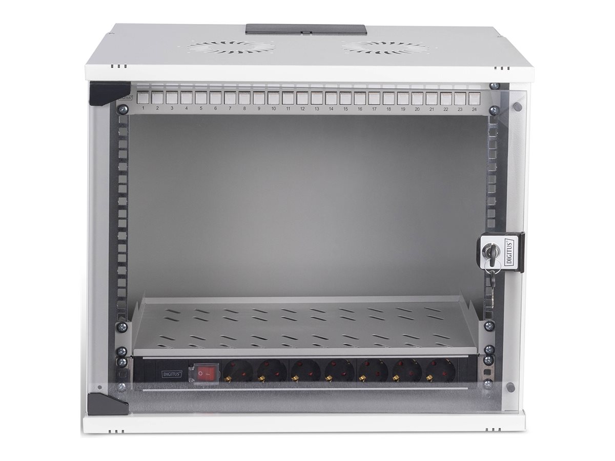 DIGITUS 48,26nch Netzwerk-Set 9HE Wandge