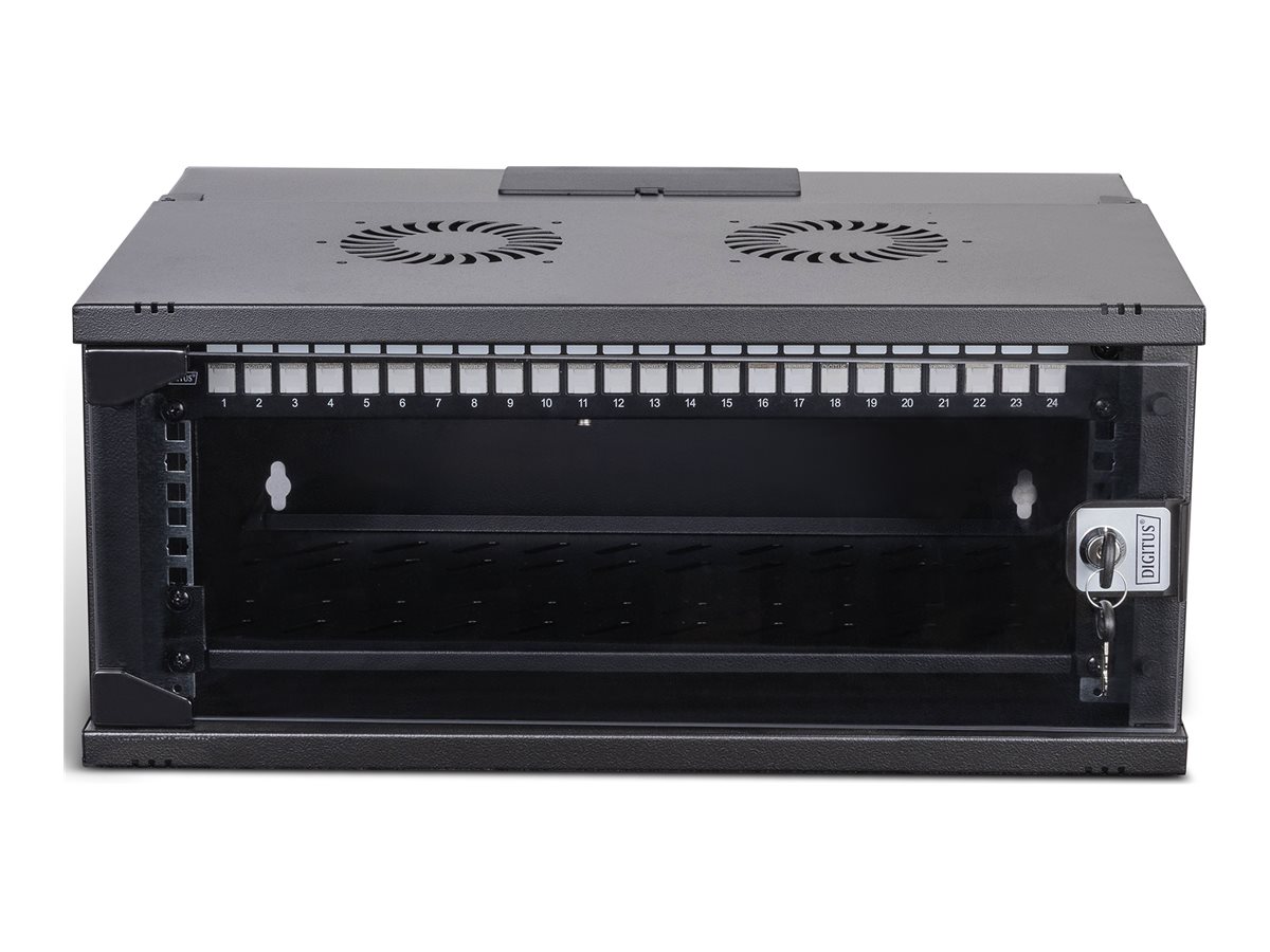 DIGITUS Netzwerk-Set 483 mm (19) - 4HE, 540x400 mm (BxT) sw