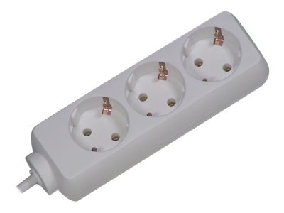 BACHMANN SELLY Steckdosenleiste 3x Schutzkontakt, weiß, 3 m