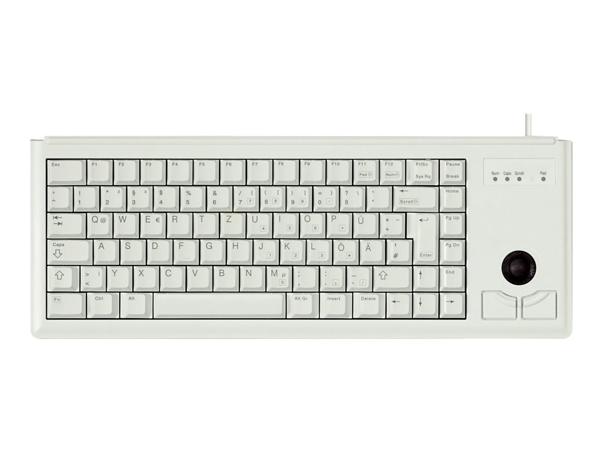 CHERRY G84-4400 TRACKBALL Kabelgebundene Tastatur, PS2, Hell Grau (QWERTZ - DE)