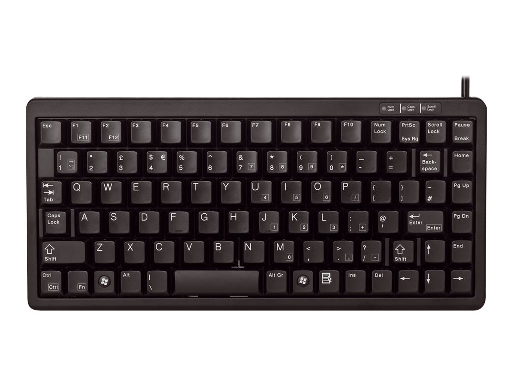 Cherry Kompakt-Tastatur G84-4100 schwarz USB+PS/2, G84-4100LCMDE-2