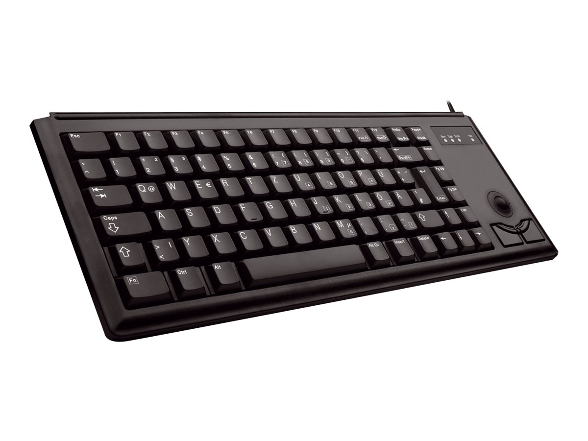 CHERRY G84-4400 TRACKBALL Kabelgebundene Tastatur, USB, Schwarz (QWERTZ - DE)