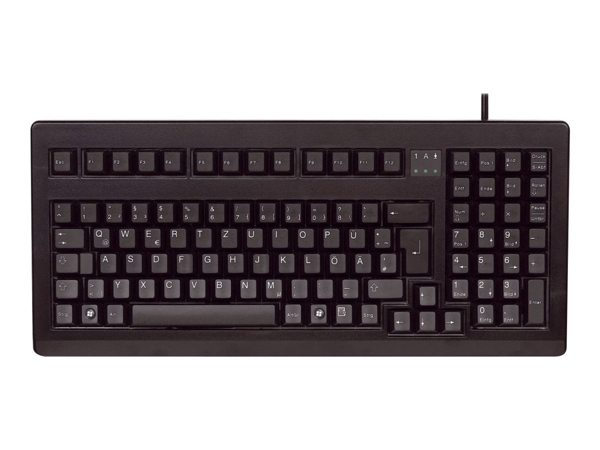 CHERRY G80-1800 COMPACT KEYBOARD, Kabelgebunden, Schwarz, PS2/USB (QWERTZ - DE)